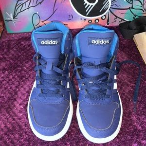 Adidas BLUE HIGHTOP SNEAKERS
